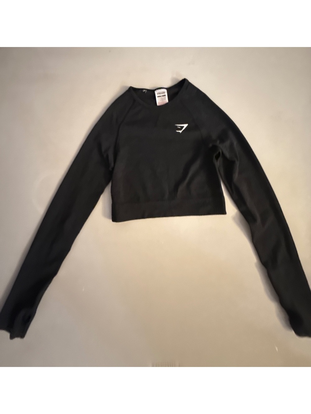 Gymshark black crop top size XS